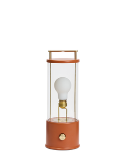 tala The Muse 2.0 Portable Rechargeable Outdoor Table Lamp, Orange, Claycourt Orange