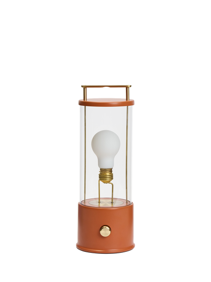 tala The Muse 2.0 Portable Rechargeable Outdoor Table Lamp, Orange, Claycourt Orange