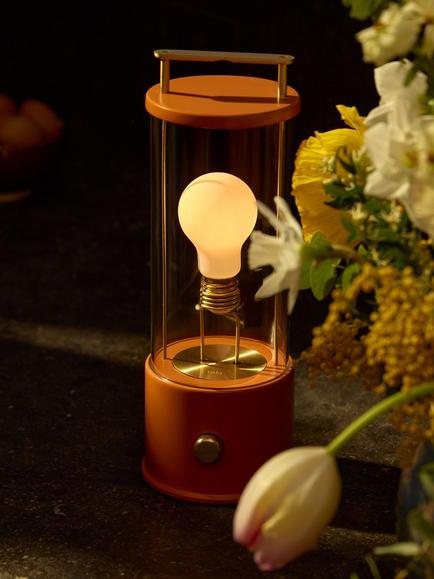 tala The Muse 2.0 Portable Rechargeable Outdoor Table Lamp, Orange - view 2, Claycourt Orange