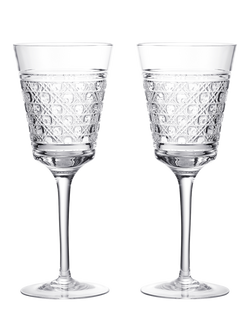 Waterford Opulence Crystal Cut Red Wine Glass, Set of 2, 380ml, Clear, Clear