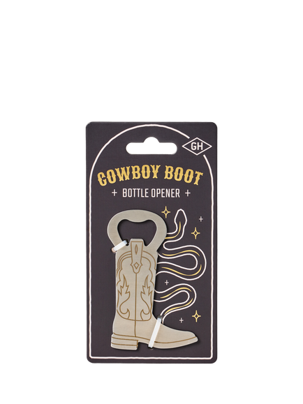 Gentlemen's Hardware Cowboy Boot Bottle Opener, Metallic