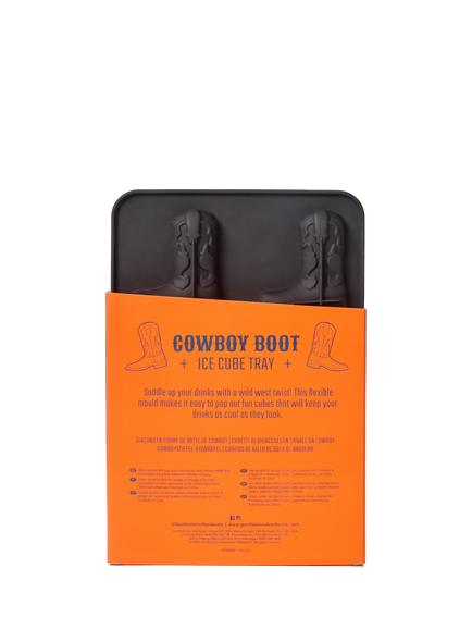Gentlemen's Hardware Cowboy Boot Ice Cube Tray - view 2, Blue / Black