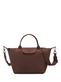 Longchamp Le Pliage Xtra Leather Handbag, Mocha, Mocha