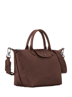 Longchamp Le Pliage Xtra Leather Handbag, Mocha - view 2, Mocha