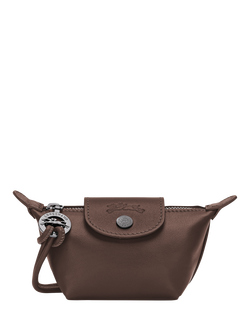 Longchamp Le Pliage Xtra Leather Coin Purse, Mocha