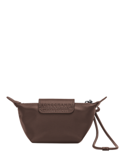 Longchamp Le Pliage Xtra Leather Coin Purse - view 2, Mocha