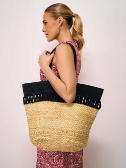 Crew Clothing Decorative Jute Bag, Natural - view 2, Natural