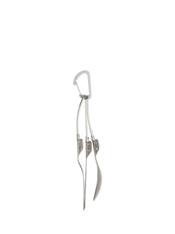 ELLIKER Beldon Titanium Foldable Cutlery Set, 3 Piece - view 2, Titanium