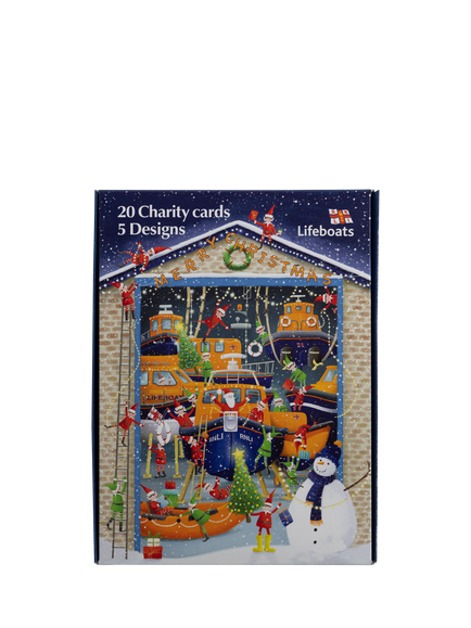 Woodmansterne Lifeboats Charity Christmas Cards, Pack of 20, Multi