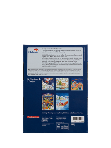 Woodmansterne Lifeboats Charity Christmas Cards, Pack of 20 - view 2, Multi