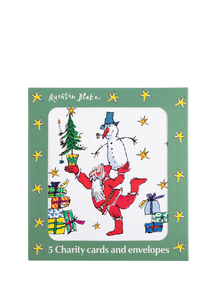 Woodmansterne Quentin Blake Charity Christmas Cards, Pack of 5, Multi