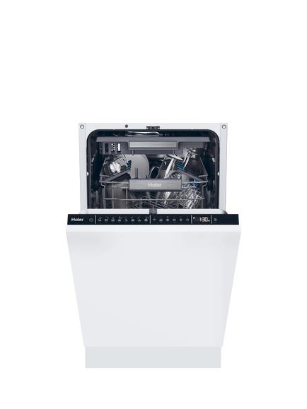 Haier XI1C3TB2FB-80 Integrated Dishwasher, Black Bezel, Black Bezel
