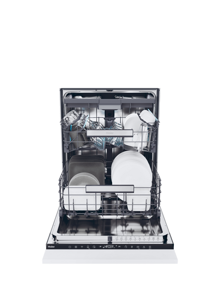 Haier XS 4B4S3FSB-80 Integrated Dishwasher, Black Bezel - view 2, Black Bezel