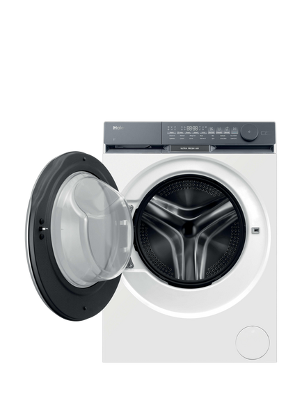 Haier X Series 9 HW100-B14387UUK Freestanding Washing Machine, 10kg Load, 1400rpm Spin, White - view 2, White