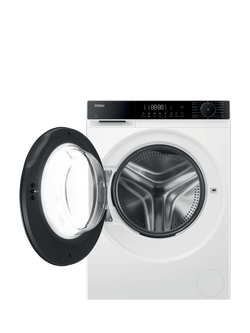 Haier X Series 5 HW90-BP14357TUUK Freestanding Washing Machine, 9kg Load, 1400rpm Spin, White - view 2, White