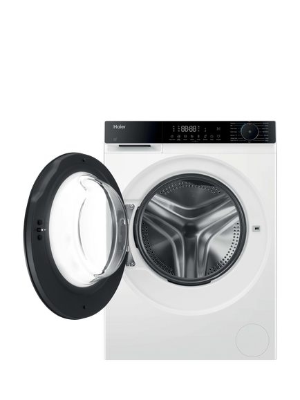 Haier X Series 5 HW90-BP14357TUUK Freestanding Washing Machine, 9kg Load, 1400rpm Spin, White - view 2, White