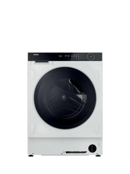 Haier Series 8 HWB100B14858U1UK Integrated Washing Machine, 10kg Load, 1400rpm Spin, White, White