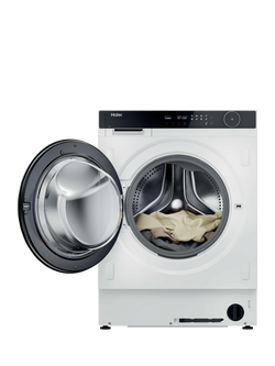 Haier Series 8 HWB100B14858U1UK Integrated Washing Machine, 10kg Load, 1400rpm Spin, White - view 2, White