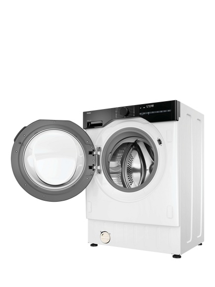 Haier BHA6SD696M6DB980 Integrated Washer Dryer, 9kg/6kg Load, 1600rpm Spin, White - view 2, White