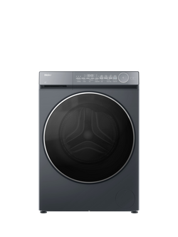 Haier X Series 7 HWD100B14367GUUK Freestanding Washer Dryer, 10kg/6kg Load, 1400rpm Spin, Graphite, Graphite