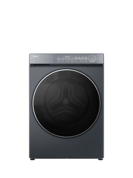 Haier X Series 7 HWD100B14367GUUK Freestanding Washer Dryer, 10kg/6kg Load, 1400rpm Spin, Graphite, Graphite