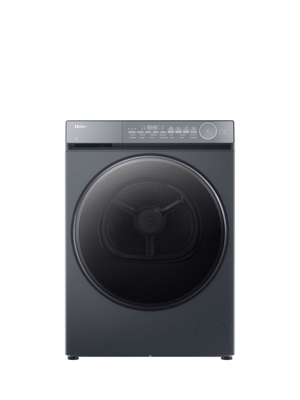Haier HD90-C367GU1-UK Heat Pump Tumble Dryer, 9kg Load, Graphite, Graphite