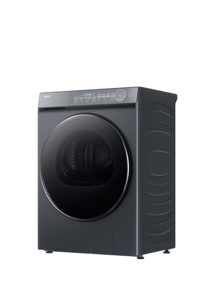 Haier HD90-C367GU1-UK Heat Pump Tumble Dryer, 9kg Load, Graphite - view 2, Graphite
