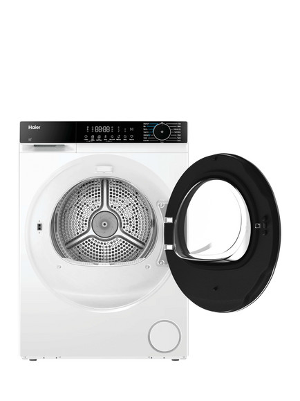 Haier HD90-D357U1-UK Heat Pump Tumble Dryer, 9kg Load, White - view 2, White