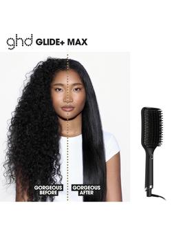 ghd Glide + Max Hot Brush Hair Styler, Black - view 2, Black