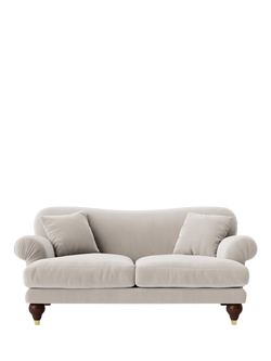 Swoon Willows Medium 2 Seater Sofa, Crushed Velvet Ecru