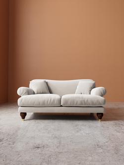 Swoon Willows Medium 2 Seater Sofa - view 2, Crushed Velvet Ecru