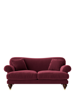 Swoon Willows Medium 2 Seater Sofa, Easy Velvet Bordeaux