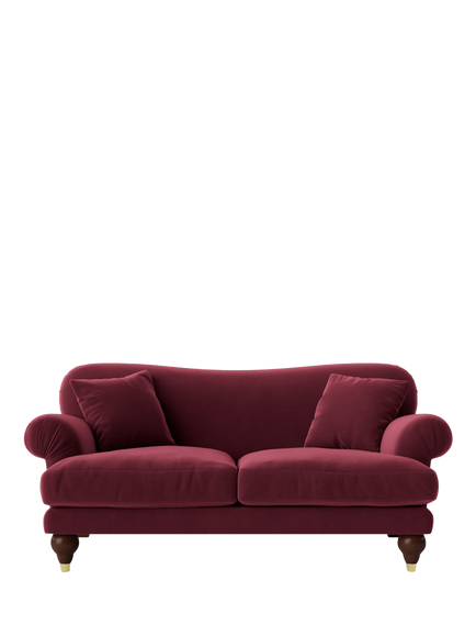 Swoon Willows Medium 2 Seater Sofa, Easy Velvet Bordeaux