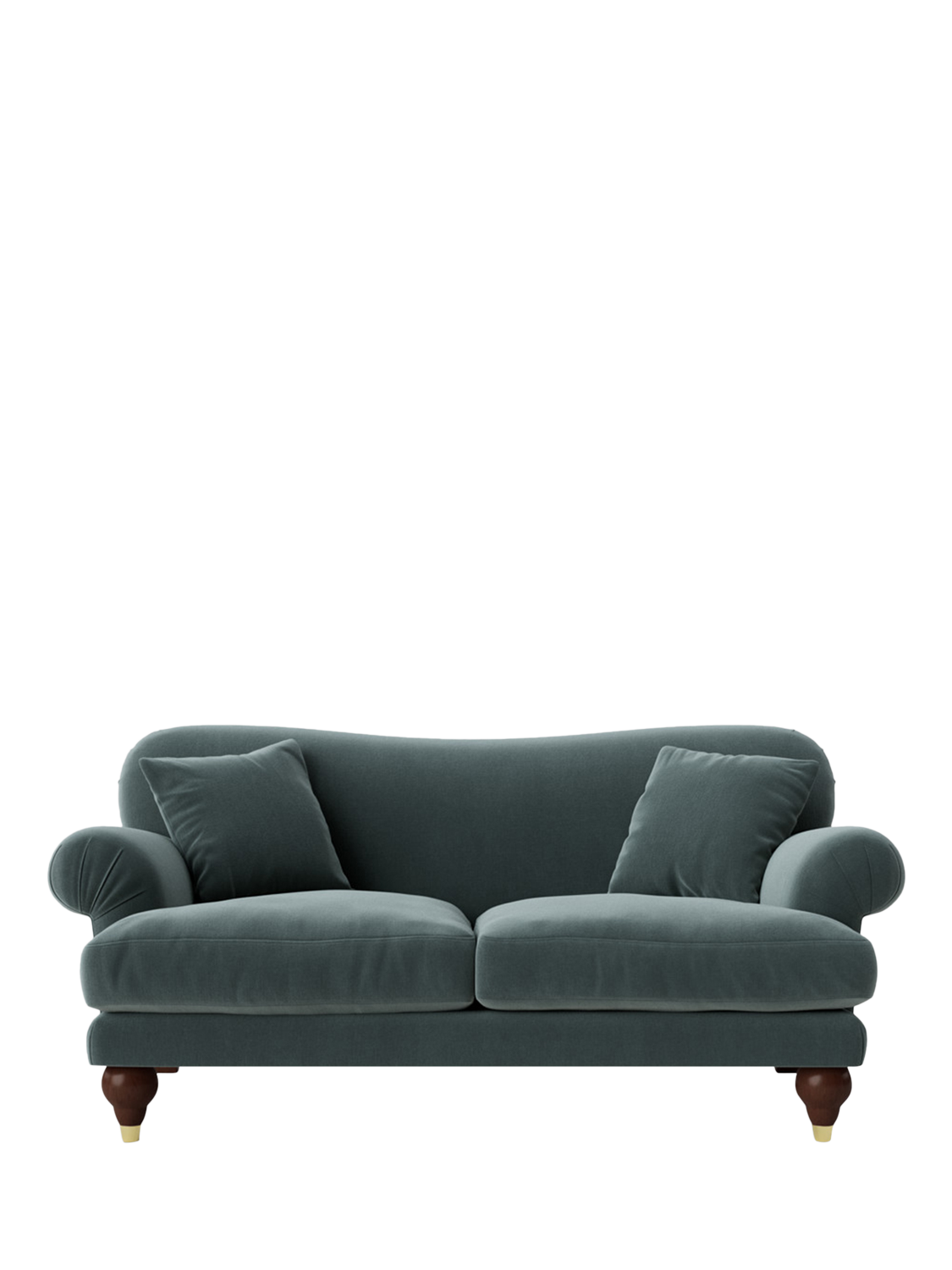 Willows Range, Swoon Willows Medium 2 Seater Sofa, Crushed Velvet Hydro
