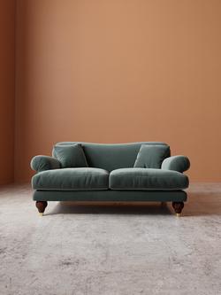 Swoon Willows Medium 2 Seater Sofa - view 2, Crushed Velvet Hydro