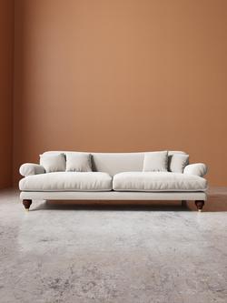 Swoon Willows Large 3 Seater Sofa - view 2, Crushed Velvet Ecru