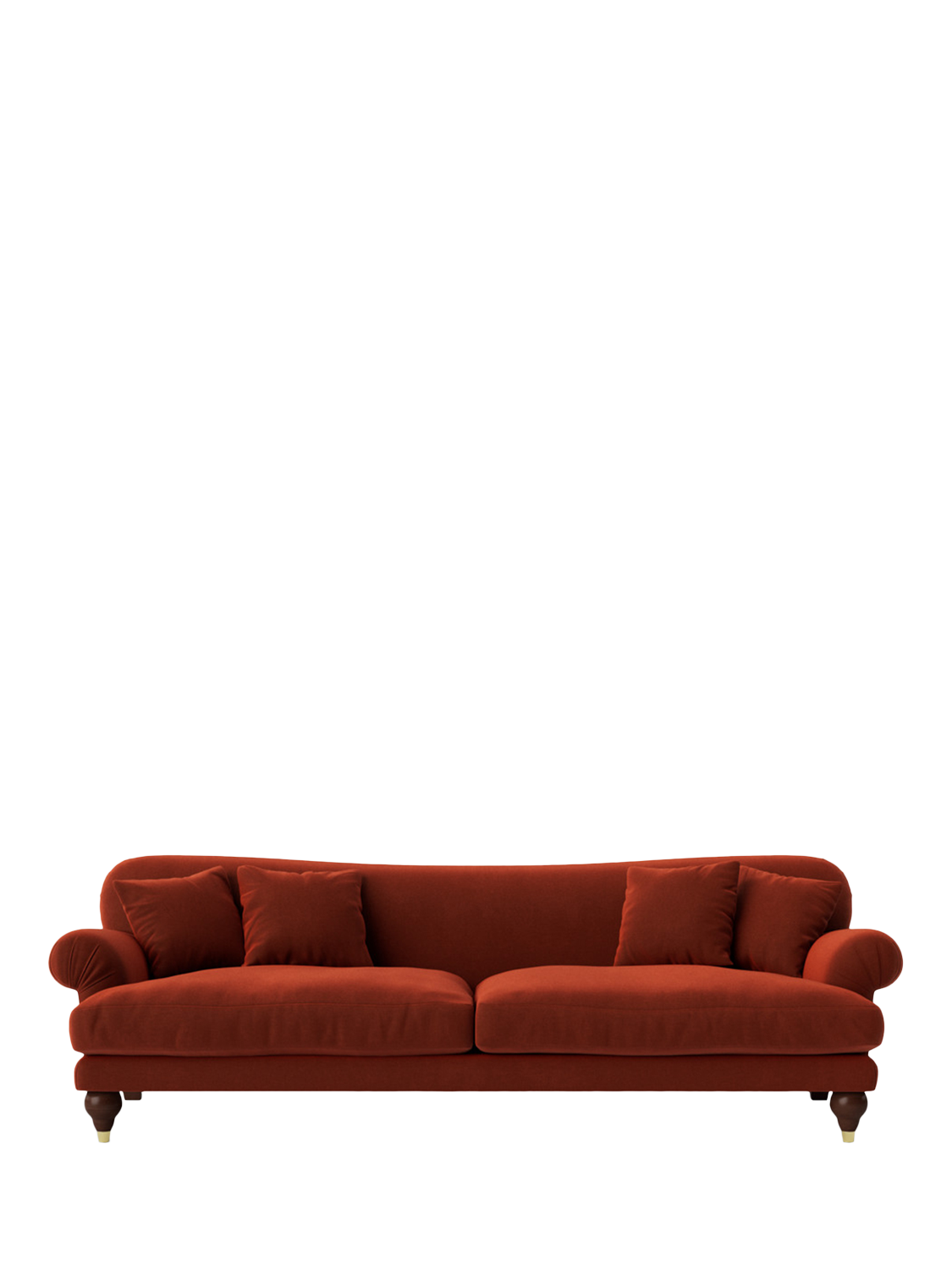 Willows Range, Swoon Willows Large 3 Seater Sofa, Crushed Velvet Harissa