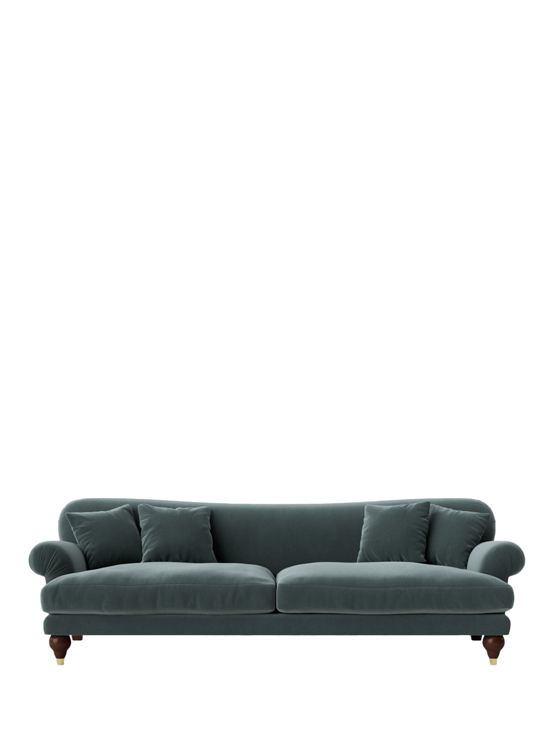 Willows Range, Swoon Willows Large 3 Seater Sofa, Crushed Velvet Hydro