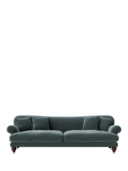 Swoon Willows Large 3 Seater Sofa, Crushed Velvet Hydro