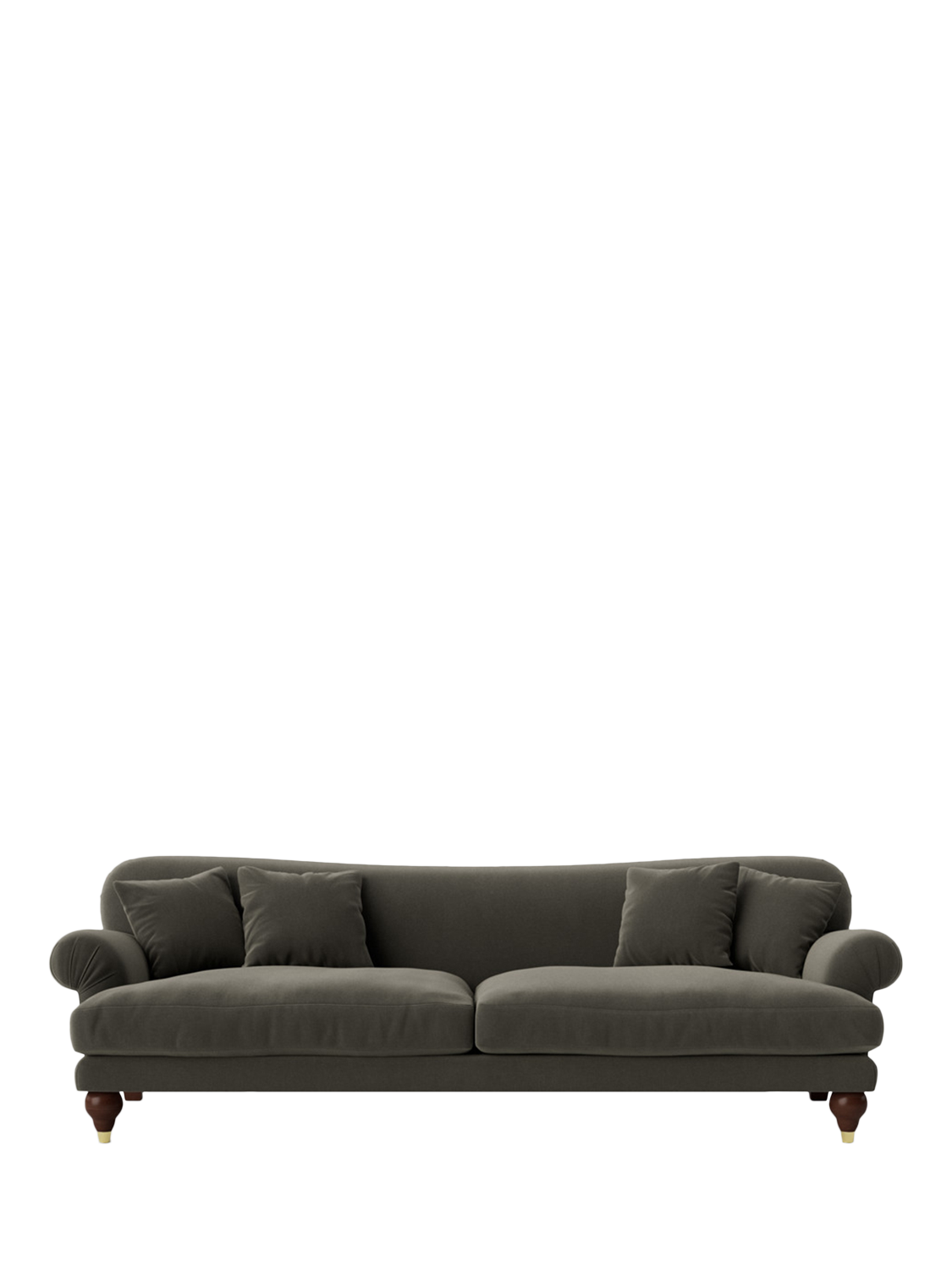 Willows Range, Swoon Willows Large 3 Seater Sofa, Crushed Velvet Spruce