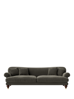 Swoon Willows Large 3 Seater Sofa, Crushed Velvet Spruce