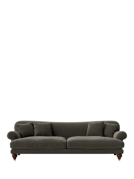 Swoon Willows Large 3 Seater Sofa, Crushed Velvet Spruce
