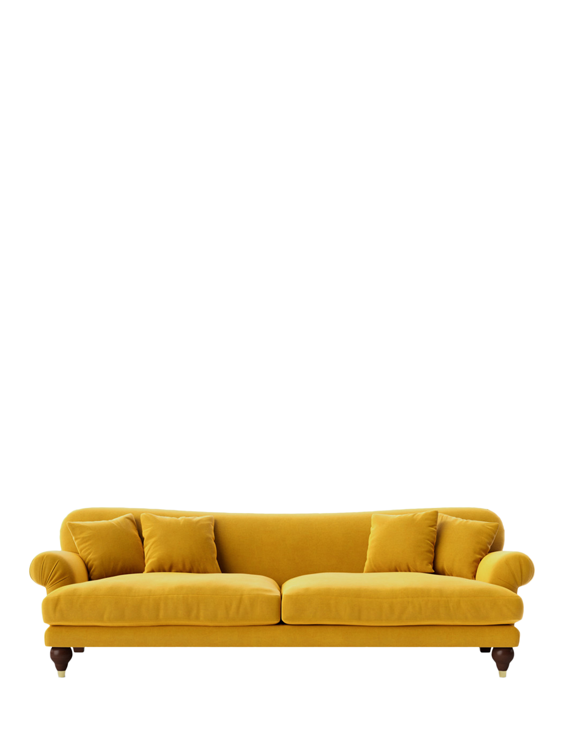 Willows Range, Swoon Willows Large 3 Seater Sofa, Easy Velvet Tumeric