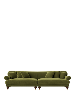 Swoon Willows Grand 4 Seater Sofa, Easy Velvet Fern