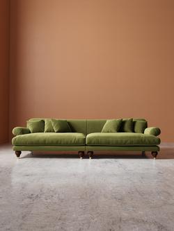 Swoon Willows Grand 4 Seater Sofa - view 2, Easy Velvet Fern
