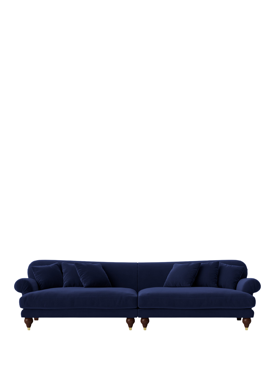 Willows Range, Swoon Willows Grand 4 Seater Sofa, Easy Velvet Ink