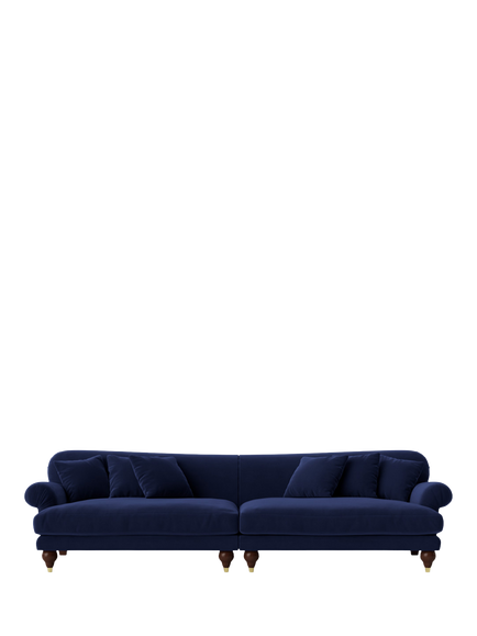 Swoon Willows Grand 4 Seater Sofa, Easy Velvet Ink