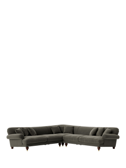 Swoon Willows 5 Seater Corner Sofa, Crushed Velvet Spruce