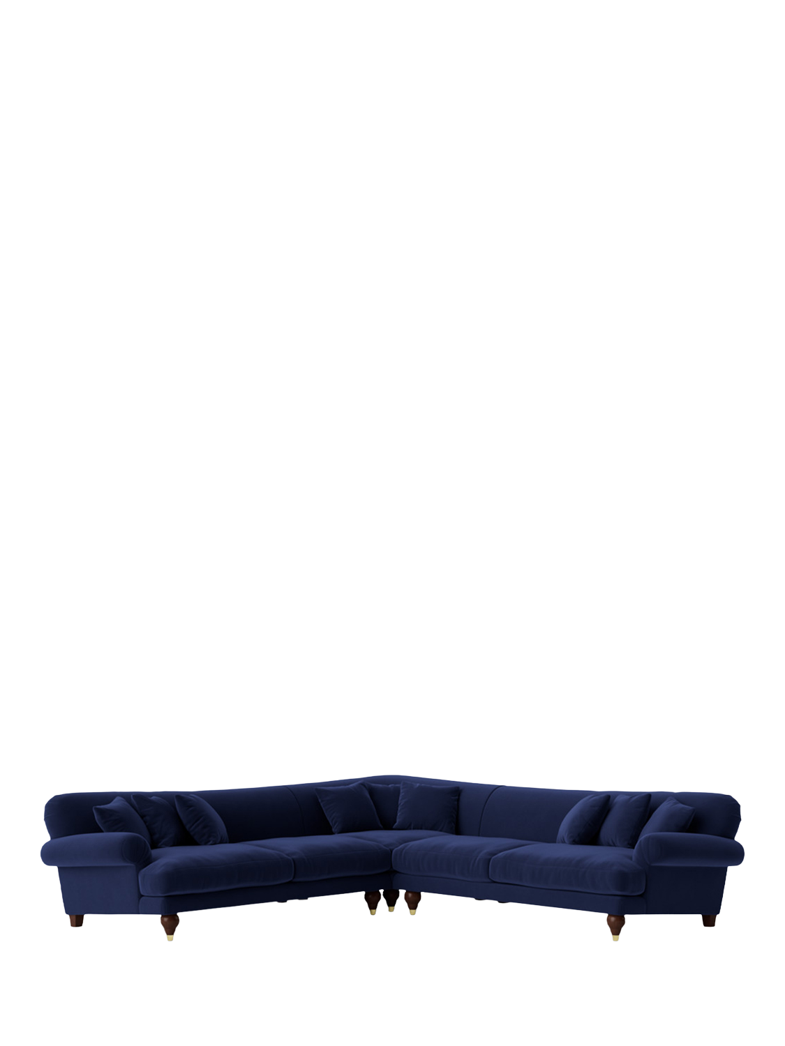 Willows Range, Swoon Willows 5 Seater Corner Sofa, Easy Velvet Ink