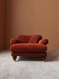 Swoon Willows Armchair - view 2, Crushed Velvet Harissa
